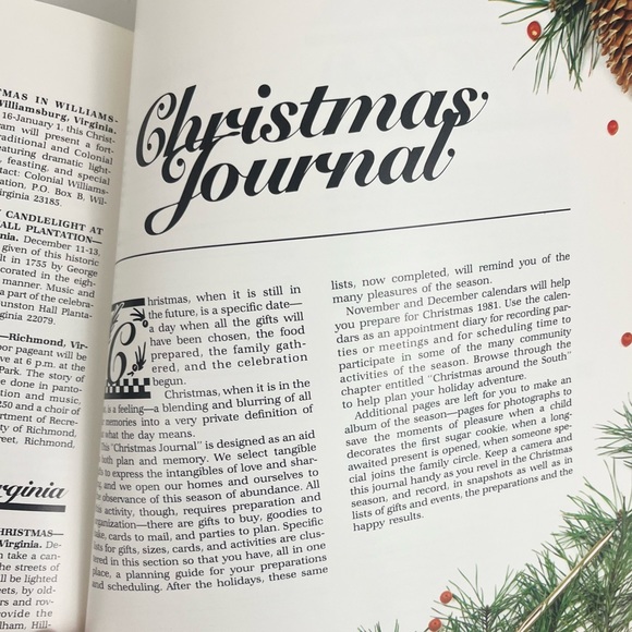 1981 Southern Living Christmas Book Hardcover Decorate Gift Recipes & More - Picture 12 of 16